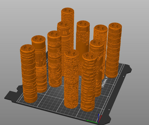 DnD terrain rollers - Walls and Surfaces