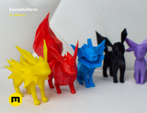 Eeveelutions Low Poly