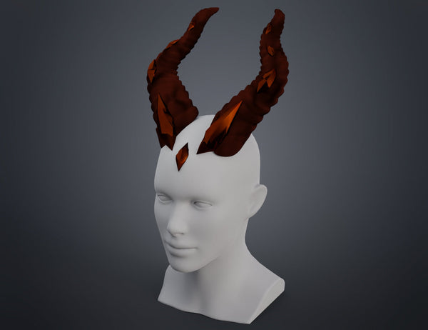 Embedded Gemstone Horns
