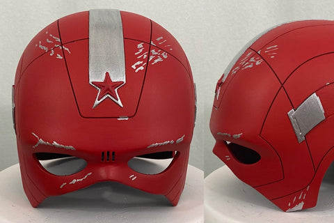 Red Guardian helmet