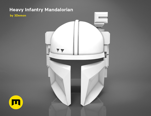 Heavy Infantry Mandalorian Helmet