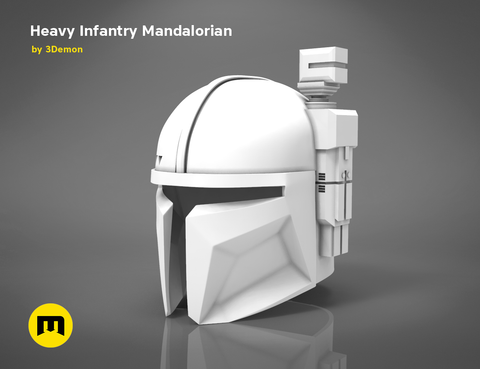 Heavy Infantry Mandalorian Helmet