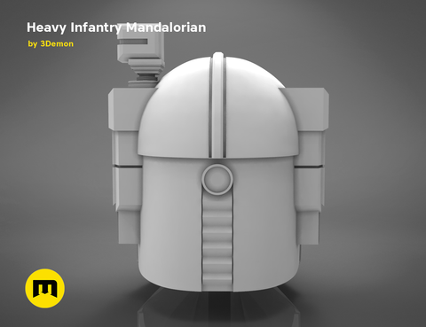 Heavy Infantry Mandalorian Helmet