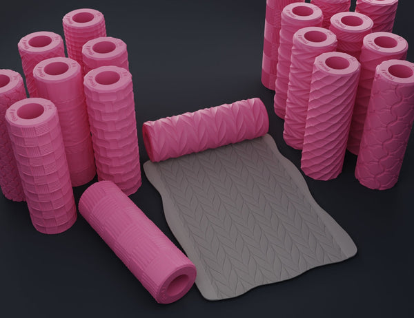 Texture Rollers - Fabrics and chainmail
