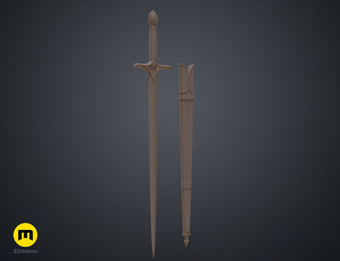 Galadriel's Sword & Scabbard - Rings of Power