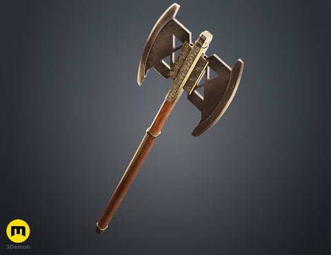 Gimli Double Bladed Battle Axe - Lord of the Rings