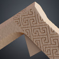 Rendered 3D model of Gimli Throwing Axes - Lord of the Rings STL, carved melee weapon with intricate patterns, 3D pri...