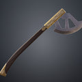 Gimli Throwing Axes - Lord of the Rings, ornate double-headed axe 3D print cosplay prop