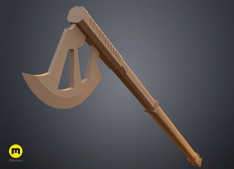 Gimli Walking Axe - Lord of the Rings – 3D printable cosplay prop by 3Demon