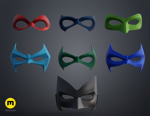 Gotham City mask collection