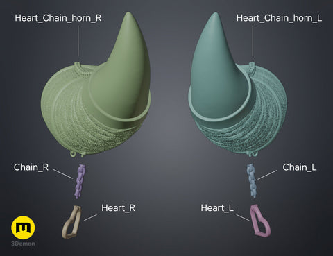 Heart Chain Horns