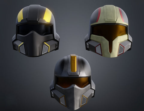 Helldivers 2 Customizable Helmet Collection (B-01, DP-11, DP-40)