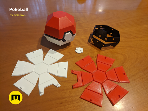Foldable Pokeball Box Decoration
