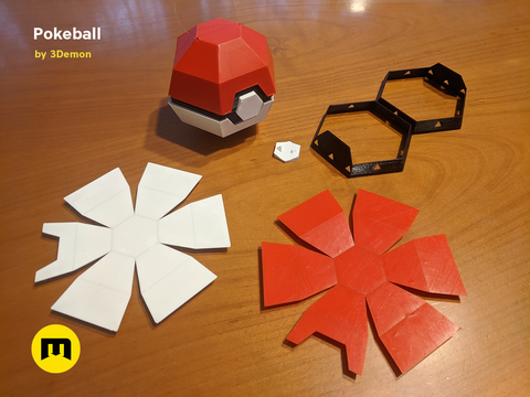 Foldable Pokeball Box Decoration