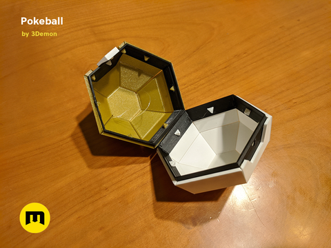 Foldable Pokeball Box Decoration