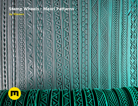 Stamp Wheels for Bodypaint — Maori Tattoos