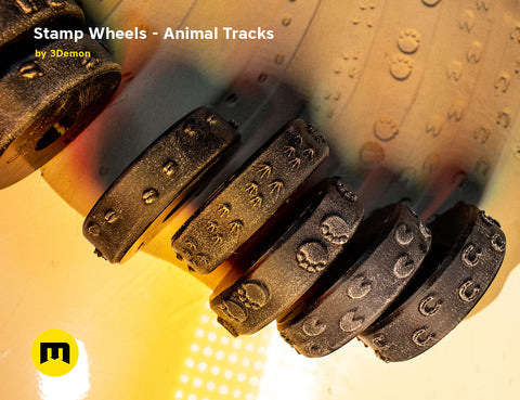 Stamp Wheels for Clay — Animal Tracks