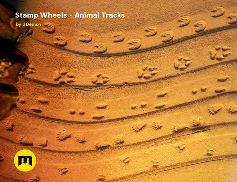 Stamp Wheels for Clay — Animal Tracks