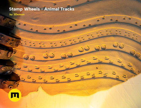 Stamp Wheels for Clay — Animal Tracks