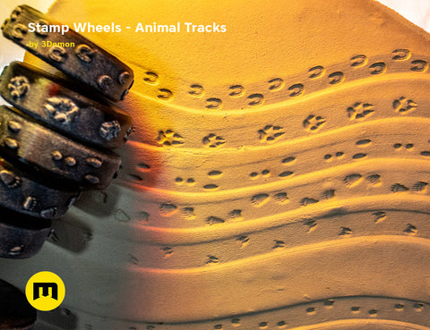 Stamp Wheels for Clay — Animal Tracks