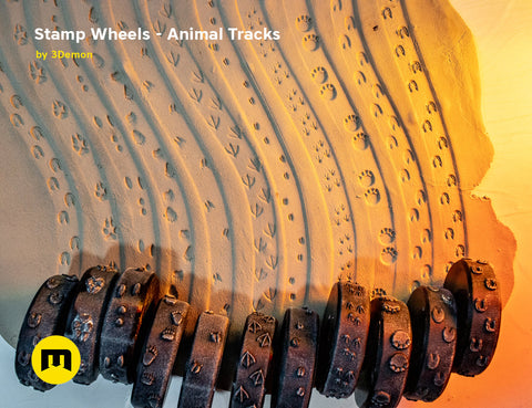 Stamp Wheels for Clay — Animal Tracks