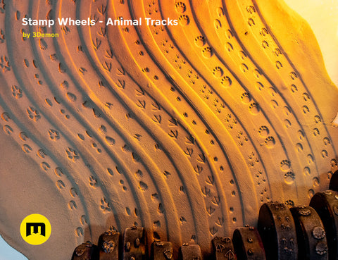 Stamp Wheels for Clay — Animal Tracks