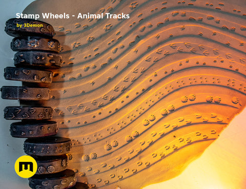Stamp Wheels for Clay — Animal Tracks