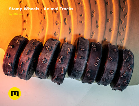 Stamp Wheels for Clay — Animal Tracks