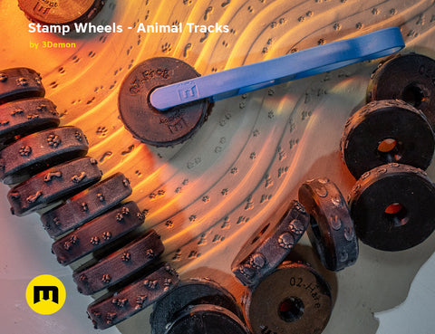 Stamp Wheels for Clay — Animal Tracks