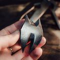 Hand holding the metallic Witcher 4 Lynx medallion showing surface texture – Witcher 4 Lynx Pendant 3D print | 3Demon