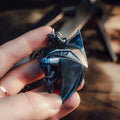 Hand holding a metallic painted Witcher 4 Lynx medallion prop – Witcher 4 Lynx Pendant 3D print | 3Demon