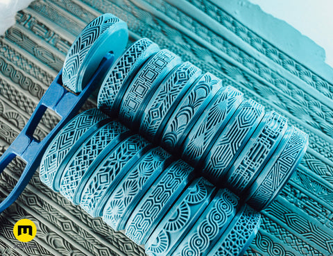 Stamp Wheels and Rollers for Clay and Cosplay