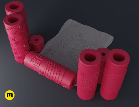 Independence Day Texture Rollers