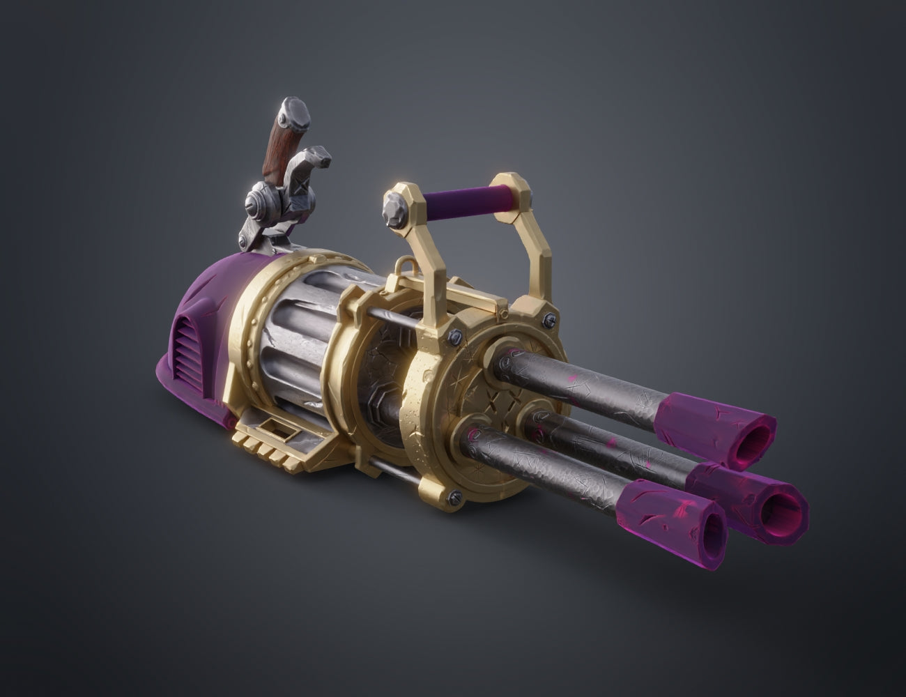 Jinx Pow-Pow Minigun - Arcane STL | 3D Print | 3Demon