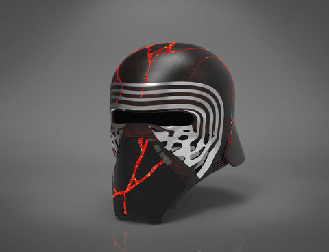 The Kylo Ren helmet destroyed - Star Wars