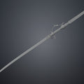 Wireframe mesh render of Lady Maria Rakuyo Blade Bloodborne full weapon showing high-density polygon topology structure of complex 3D model