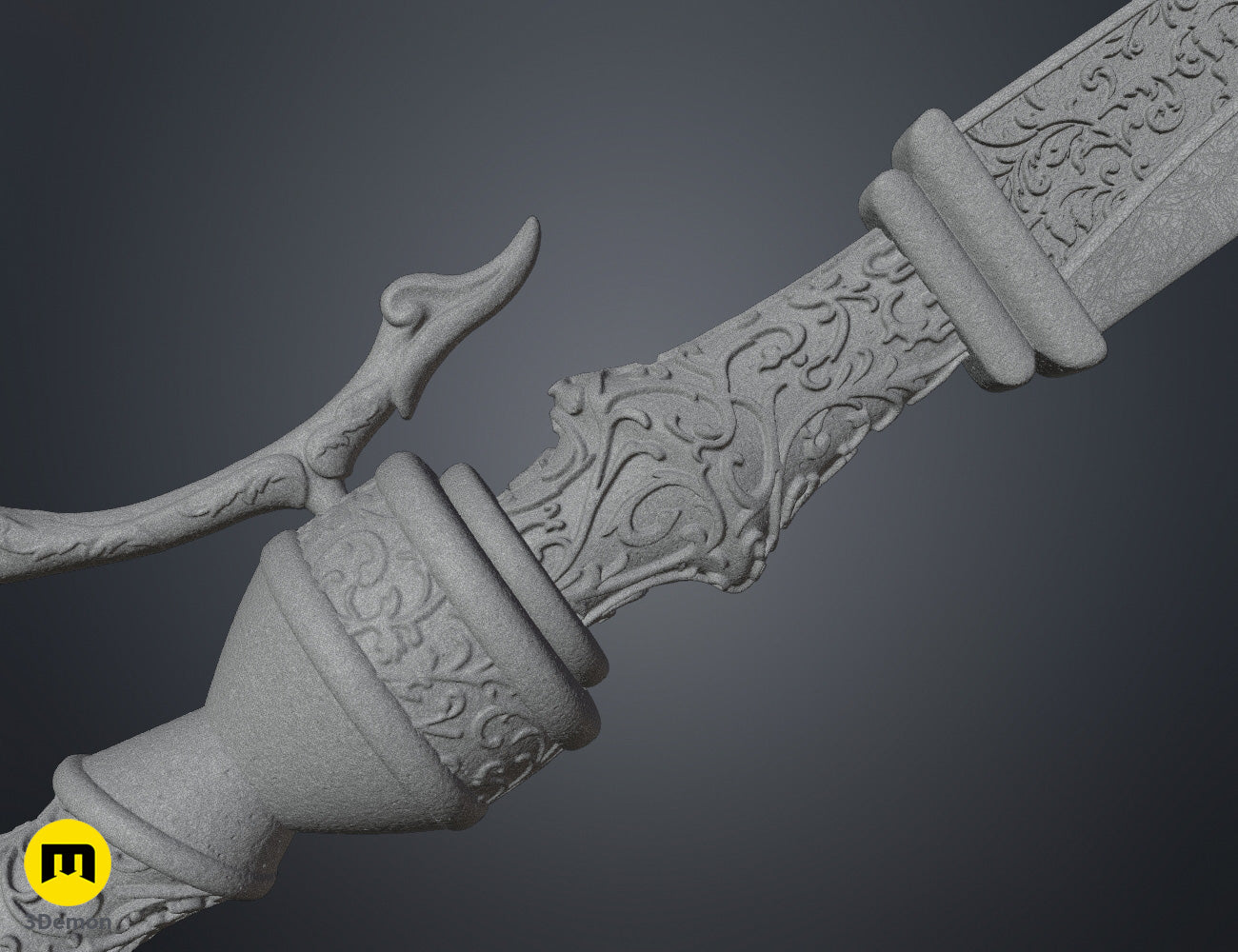 Lady Maria Rakuyo Blade - Bloodborne STL | 3D Print | 3Demon