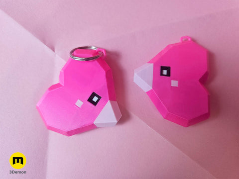 Luvdisc Valentine Magnetic Low Poly Keychain