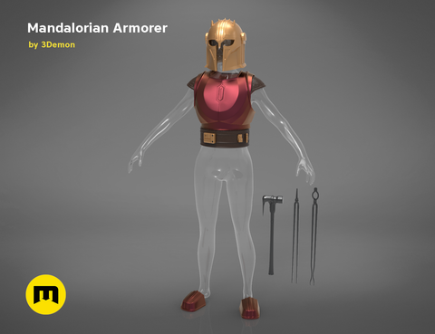 Mandalorian armorer - cosplay bundle