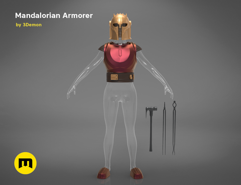 Mandalorian armorer - cosplay bundle