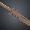 Printable 3D model of Mandalorian Vibrosword, textured hilt and blade, 3D print cosplay prop.