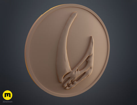 Mandalorian and Grogu - Mudhorn Shield Brooch