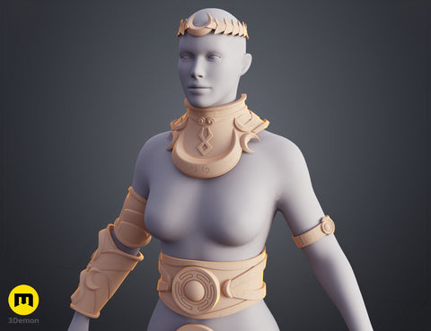 Hades 2 Melinoe Armor Cel Shaded