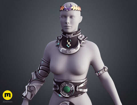 Hades 2 Melinoe Armor Cel Shaded