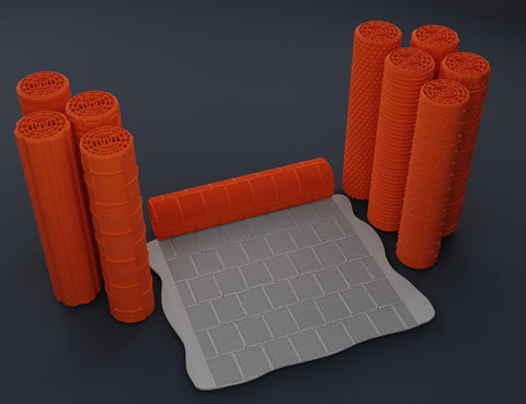 DnD terrain rollers – Metal walls