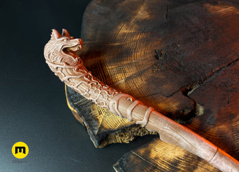 Nordic Wolf Collector Wand