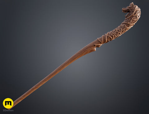 Nordic Wolf Collector Wand
