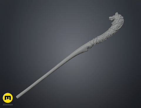 Nordic Wolf Collector Wand