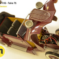 Exploded view of RC model Tatra 75, engine compartment detail, 3D printed car parts.