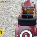 3D print preview of RC model Tatra 75, red 1/10 scale car front view, 3D printed detail